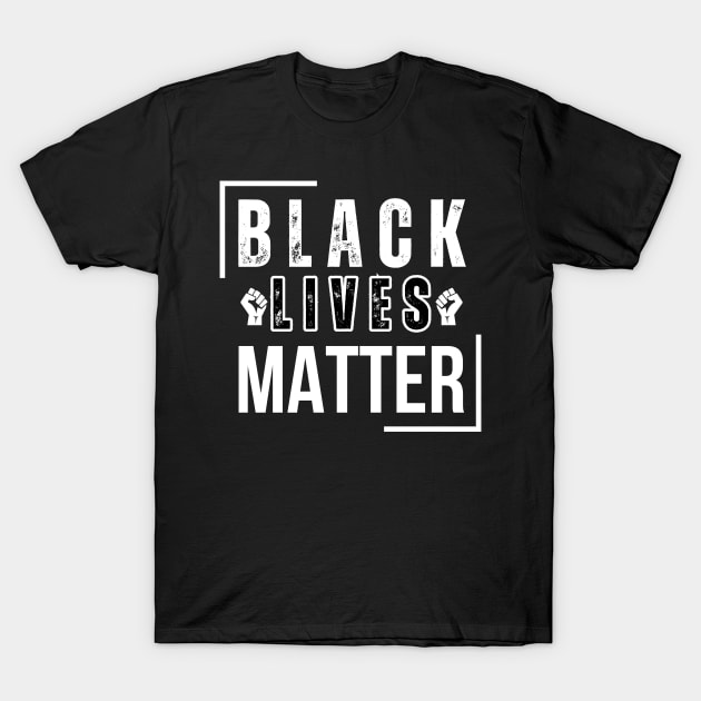 Black Lives Matter Hands Up Dont Shoot T-Shirt by Helen Morgan